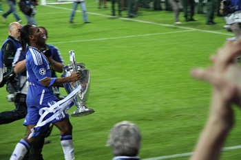 Didier with the cup